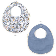 Load image into Gallery viewer, ALI + OLI Muslin Cotton Reversable Baby Bib
